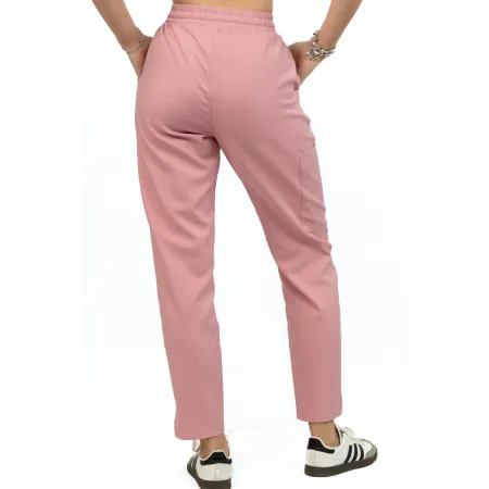 Spodnie medyczne MEDI TEDDY - VELVERDA DUSTY ROSE